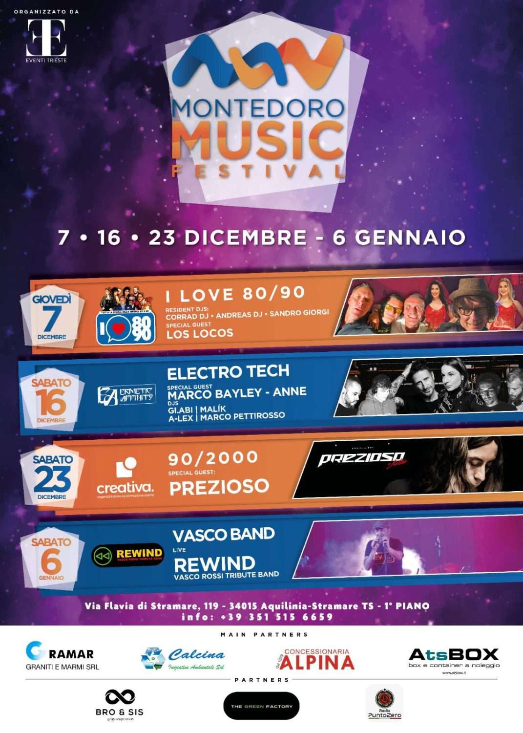 Montedoro Music Festival calendario